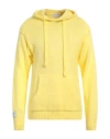 Family First Milano Man Sweater Yellow Size L Mohair Wool, Polyamide, Acrylic