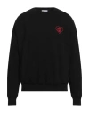 Family First Sweatshirt With Heart Embroidery In Black