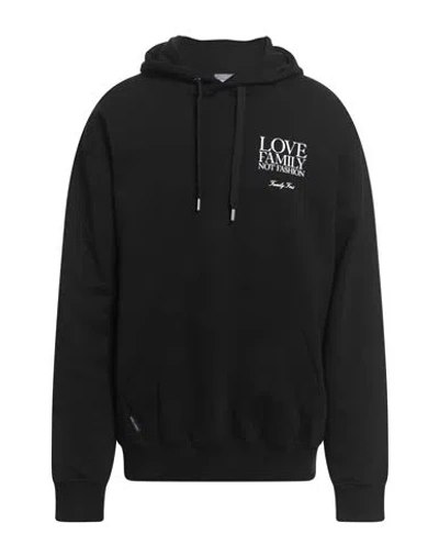 Family First Milano Man Sweatshirt Black Size Xxl Cotton