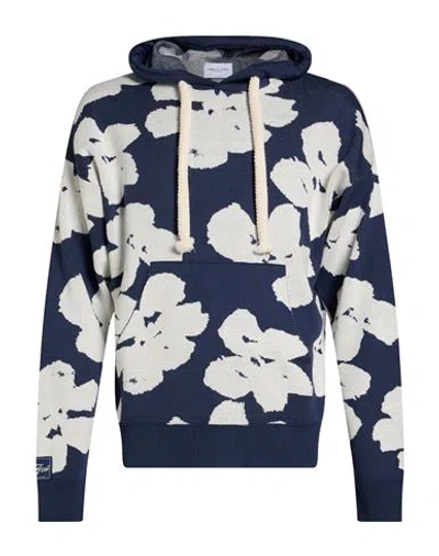 Family First Milano Man Sweatshirt Blue Size L Cotton, Acrylic