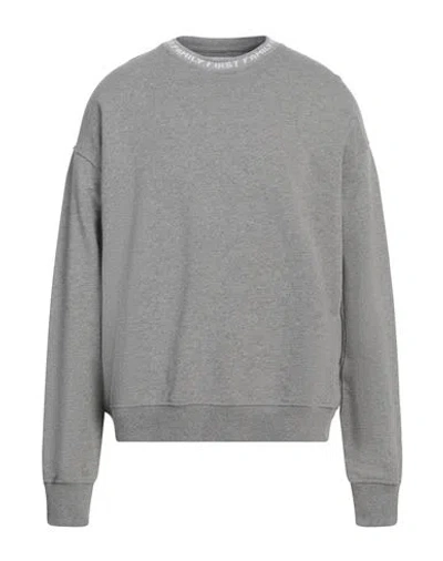 Family First Milano Man Sweatshirt Grey Size Xl Cotton In Gray