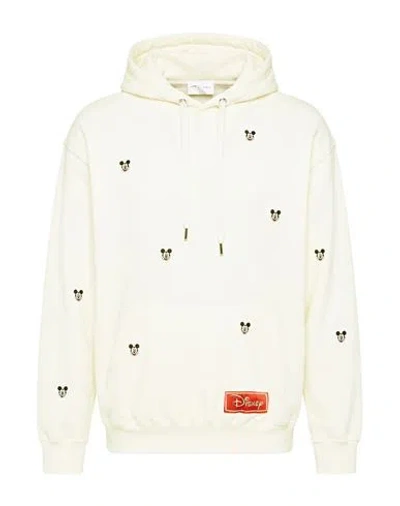 Family First Milano Man Sweatshirt Ivory Size L Cotton In White