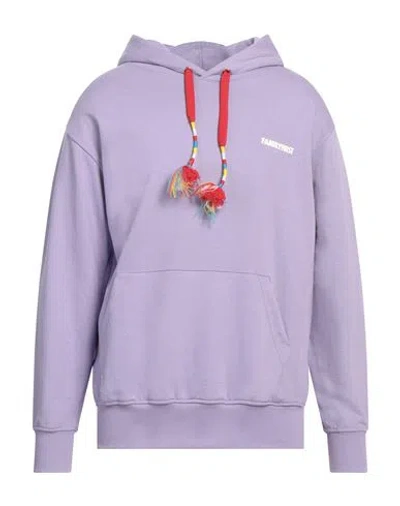 Family First Milano Man Sweatshirt Lilac Size S Cotton In Purple