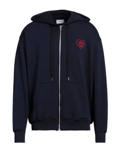 Family First Milano Man Sweatshirt Midnight Blue Size Xxl Cotton