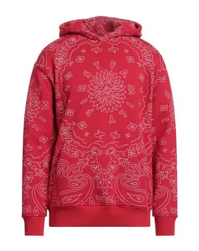 Family First Milano Man Sweatshirt Red Size L Cotton