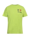 Family First Milano Man T-shirt Acid Green Size S Cotton In Green