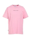 Family First Milano Man T-shirt Pink Size L Cotton