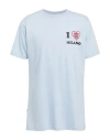 Family First Milano Man T-shirt Sky Blue Size L Cotton