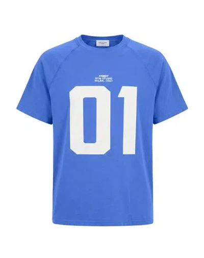 Family First Milano Man T-shirt Sky Blue Size L Cotton