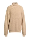 Family First Milano Man Turtleneck Beige Size Xl Wool, Polyamide, Acrylic