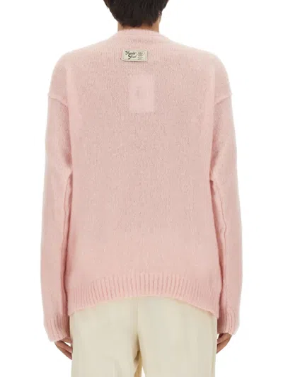 Family First Milano Mohair Cardigan In Pink