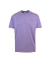 FAMILY FIRST MILANO PURPLE T-SHIRT WITH EMBROIDERY