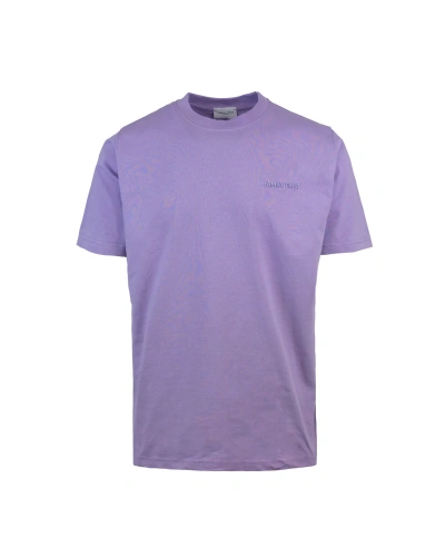 Family First Milano Purple T-shirt With Embroidery In Vl