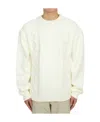 Family First Round Neck Long-sleeved Sweater In White