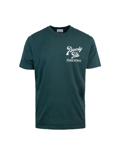 Family First Milano T-shirt Beverly Hills Verde In Gr