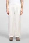 Family First Pants In Beige Ramie In Beige