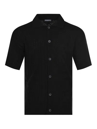Family First Polo Shirt In Cotton Blend In Black