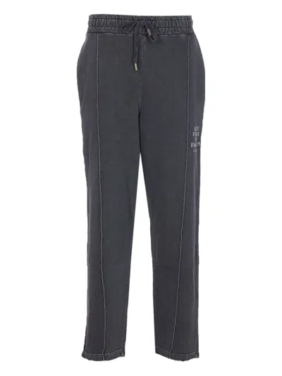 Family First Elastic Drawstring Sweatpants In Black