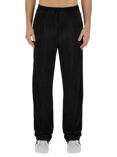 Family First Relaxed Fit Pleated Pants In Black
