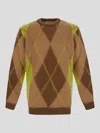 Family First Milano Man Sweater Camel Size L Mohair Wool, Polyamide, Acrylic In Brown