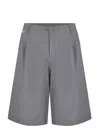 Family First Shorts Made Of A Wool Blend In Grey