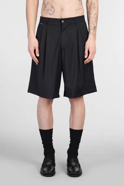 Family First Shorts In Black Polyester