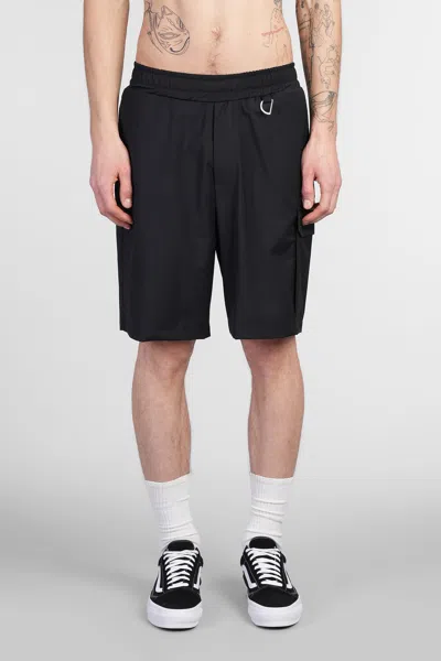 Family First Shorts In Black Polyester