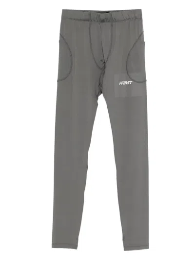 Family First Side-pocket Performance Leggins In Gray