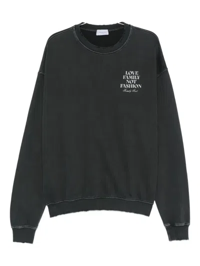 Family First Slogan-print Sweatshirt In Multi