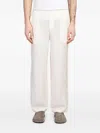 Family First Pants In Beige Ramie In Neutrals