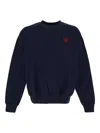 Family First Heart Sweatshirt In Blue