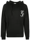 Family First Sweater Hoodie Monogram In Black
