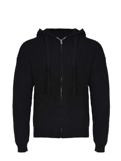 Family First Sweatshirt Made From A Wool Blend In Black