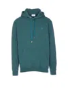 Family First Heart-embroidered Hoodie In Green