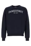 Family First Logo-print Crew-neck Sweatshirt In Blue