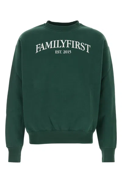 Family First Sweatshirt Crewneck Est. 2015 In Green