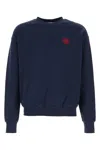 Family First Heart Sweatshirt In Blue