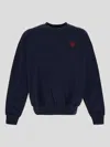 Family First Sweatshirt Crewneck Heart In Blue