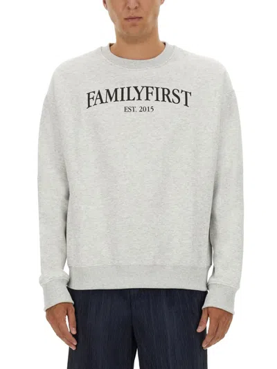 Family First Sweatshirt Crewneck Est. 2015 In Gray