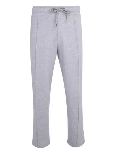 Family First Symbol Drawstring Track Pants In Gray