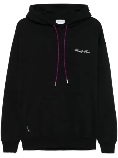 Family First Symbol Hoodie In Black