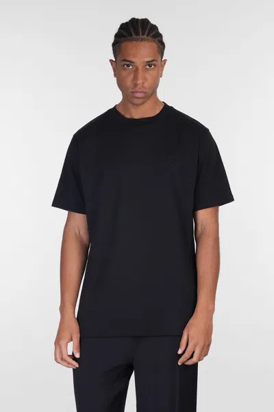 Family First T-shirt In Black Cotton
