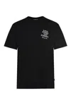 Family First T Shirt Made Of Black Cotton.