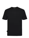 Family First T Shirt Made Of Cotton. In Black