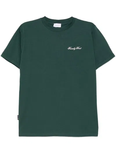 FAMILY FIRST FAMILY FIRST T-SHIRT WITH EMBROIDERED LOGO