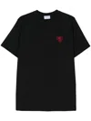 Family First Sweatshirt With Heart Embroidery In Black
