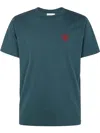Family First T-shirt With Embroidery In Green
