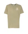 Family First Crew Neck Logo-print T-shirt In Green