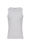 Family First Tank Top Made Of Ribbed Cotton.