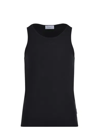 Family First Tank Top Made Of Ribbed Cotton.